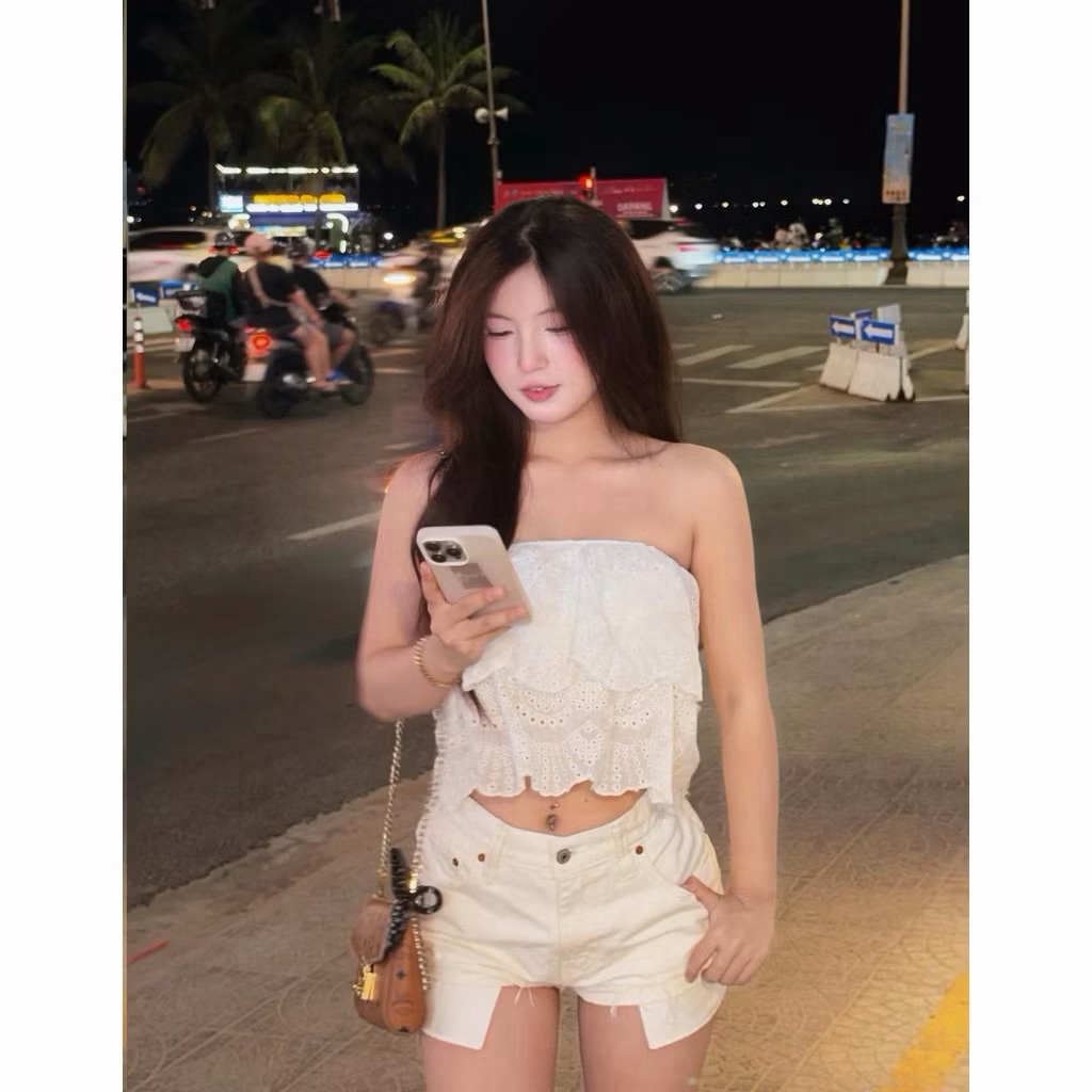 𝑪𝒉𝒐𝒄𝒐• [ Order ] Áo Quây Dập Hoa 2 Tầng