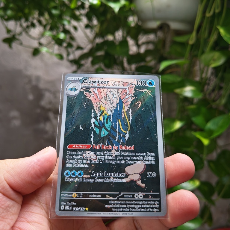 Thẻ Pokemon Clawitzer 141/132 Illustration Rare