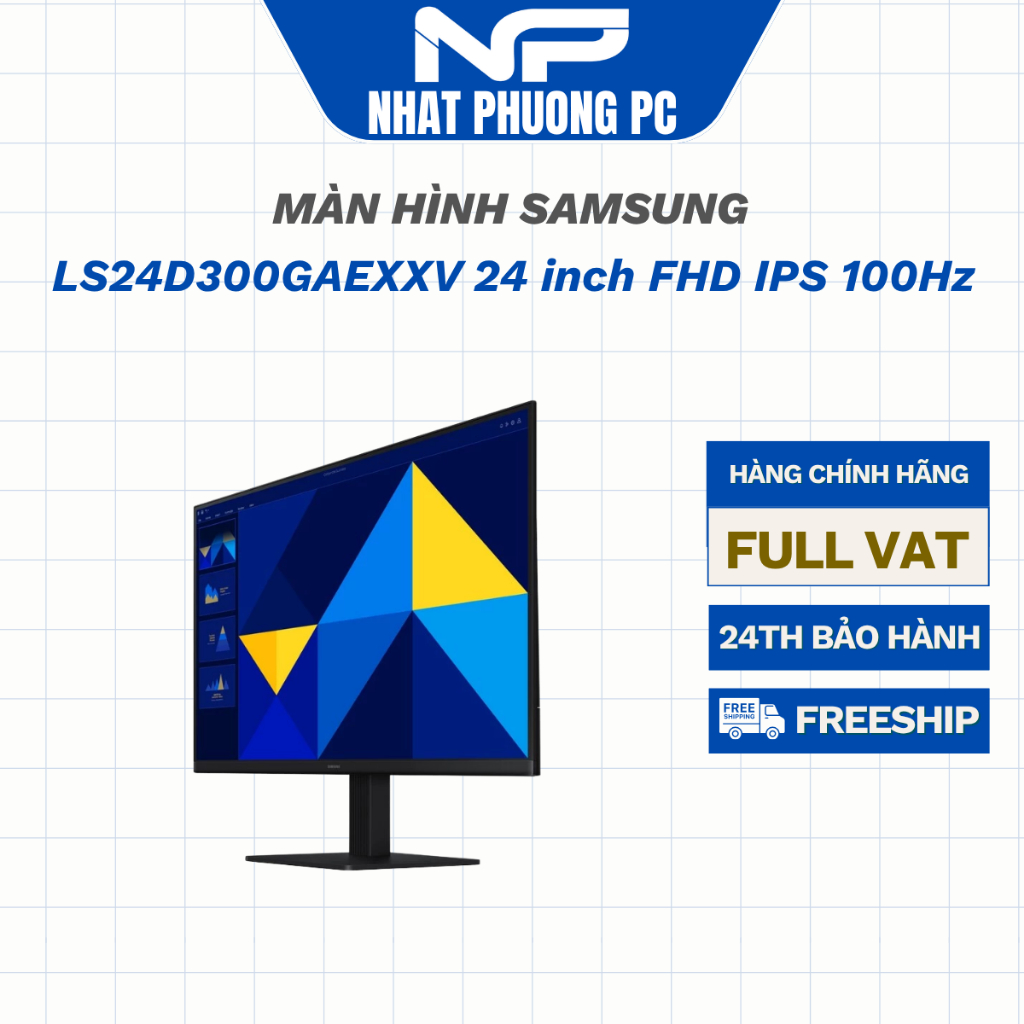 Màn hình Samsung LS24D300GAEXXV 24 inch FHD IPS 100Hz
