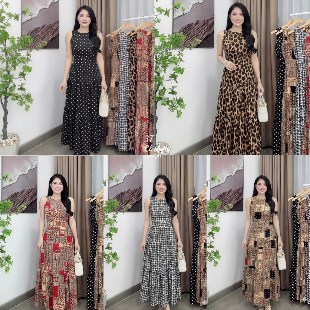 [3T CLOTHING] Đầm Nữ Dài Vải Mango Cao Cấp, Váy Xòe Tôn Dáng Có Túi, Khóa Kéo Sau, Đầm Dự Tiệc BigSi