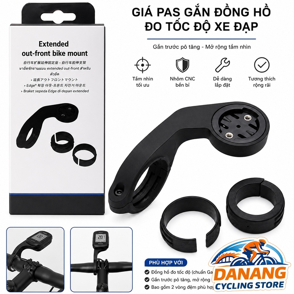Giá Pas Gắn Đồng Hồ Đo Tốc Độ Xe Đạp Garmin, Xoss, Cycplus, iGPSport – NhãnHiệuGarmin