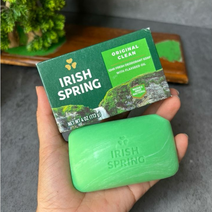 [Chính hãng]-Xà bông cục Irish Spring Original 113g - Mỹ (Xanh lá)