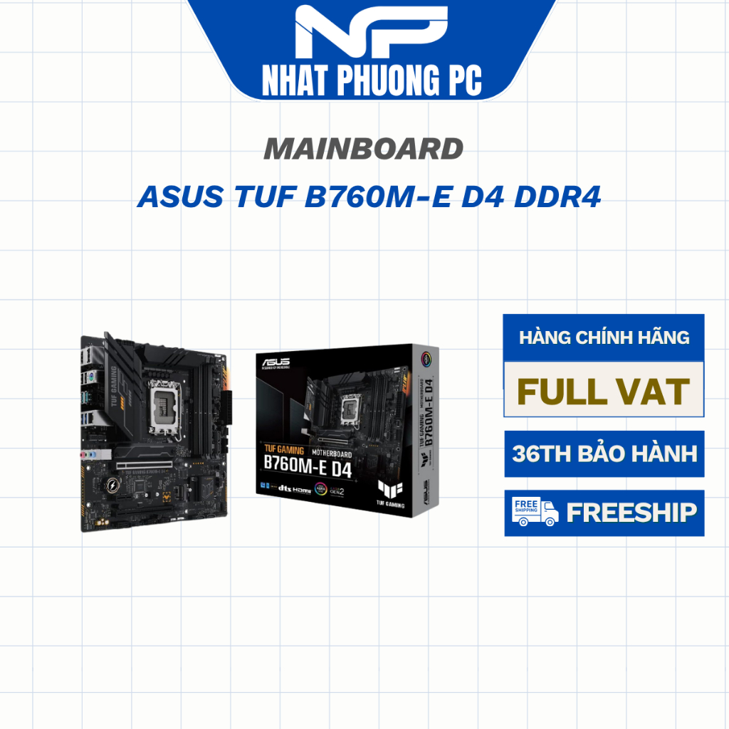 Mainboard ASUS TUF Gaming B760M-E D4 DDR4