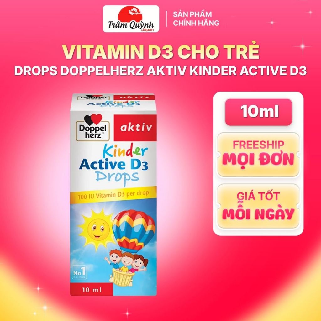 Vitamin D3 Drops Doppelherz Aktiv Kinder Active D3 Drops Chai 10ml