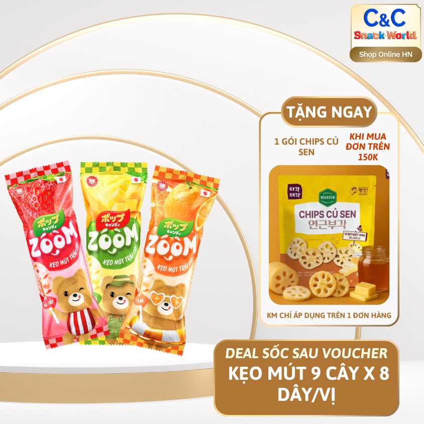 24 cây Kẹo mút trái cây Zoom - Eikodo