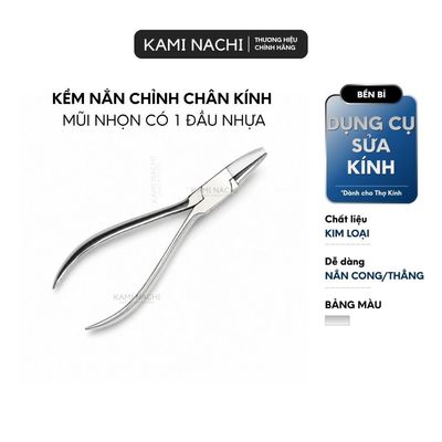 Kềm mũi nhọn có 1 đầu nhựa chuyên dụng chỉnh chân kính KAMI NACHI