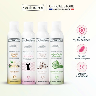 Xịt khử mùi cơ thể Evoluderm Deodorant 200ml