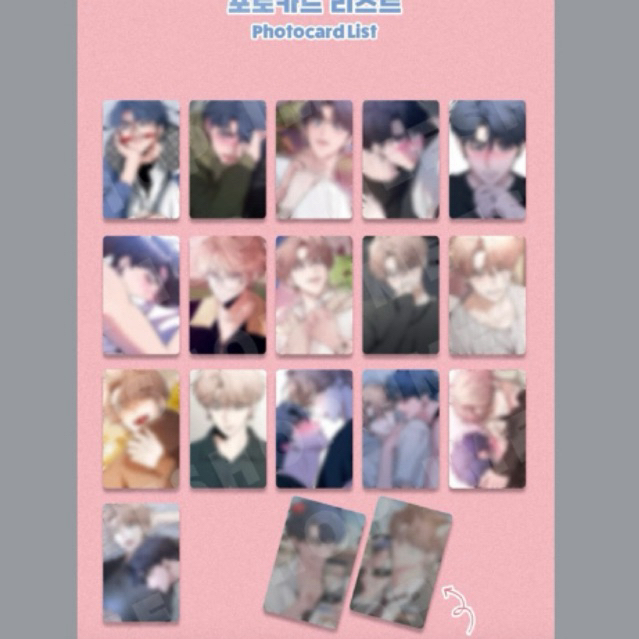 [Dagu Store] [SẴN] Pack Random 3 thẻ card Manhwa BL Sketch