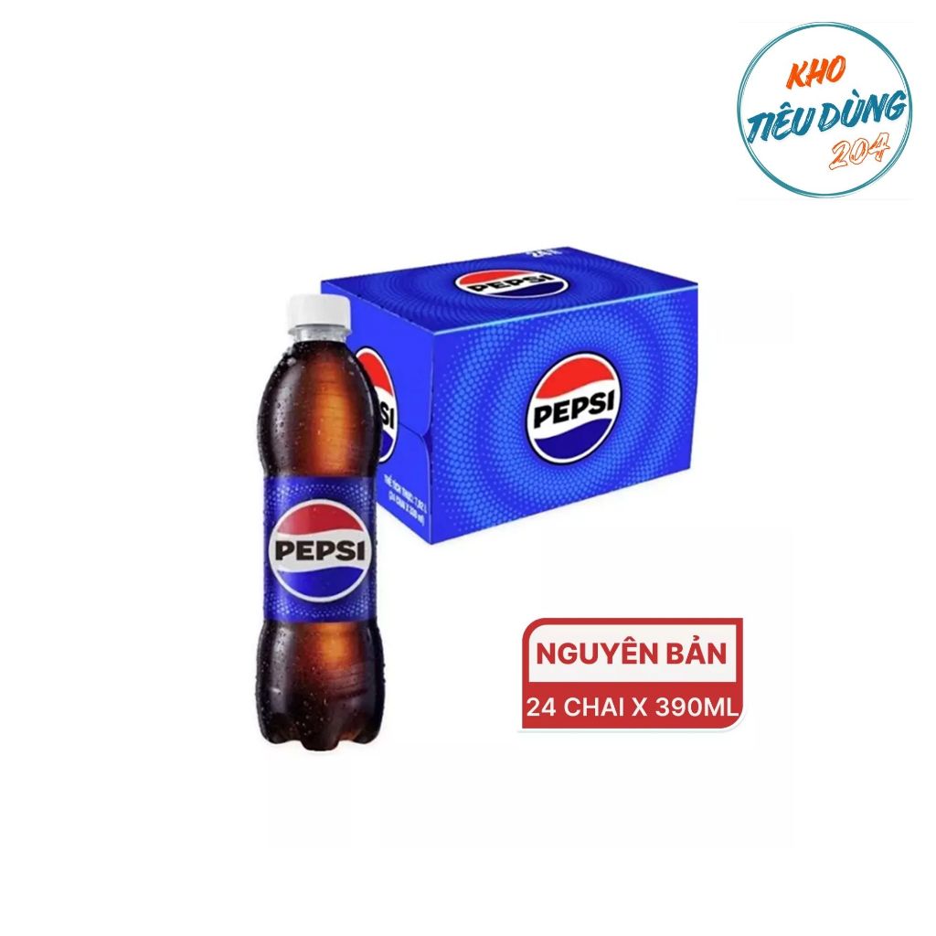 [1 Thùng] Pepsi 390Ml (24 Chai)