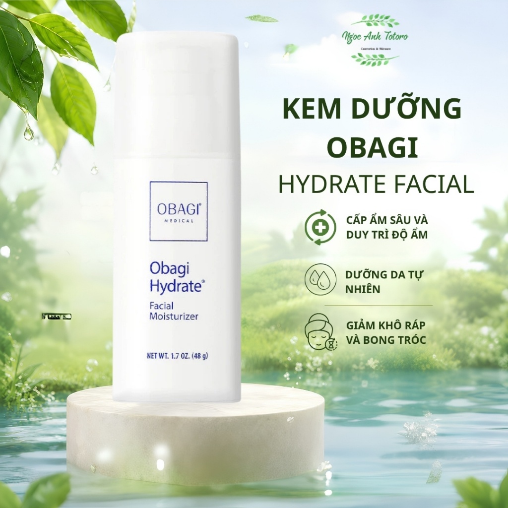 [CÔNG TY] Kem Dưỡng Ẩm Suốt 8 Giờ Obagi Hydrate Facial Moisturizer 48g
