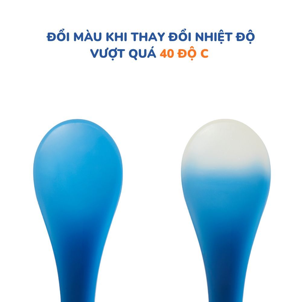 [QUÀ TẶNG KHÔNG BÁN] Set 02 thìa ăn dặm báo nóng Imiale