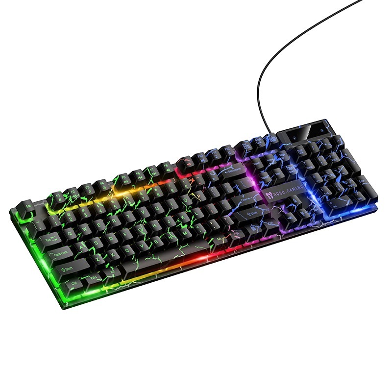 Bàn Phím Gaming Hoco GM701 Cao Cấp, Đèn LED 7 Màu, Bàn Phím Membrane Chơi Game Có Dây Cho PC Laptop Bàn Phím Gaming | BigBuy360 - bigbuy360.vn
