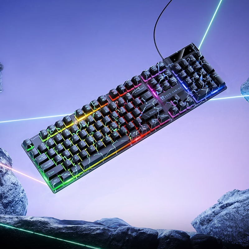 Bàn Phím Gaming Hoco GM701 Cao Cấp, Đèn LED 7 Màu, Bàn Phím Membrane Chơi Game Có Dây Cho PC Laptop Bàn Phím Gaming | BigBuy360 - bigbuy360.vn