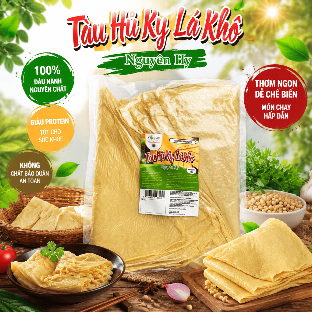 Tàu Hủ Ky Lá Khô (Loại 1) Nguyên Hỷ_500g / 1Kg