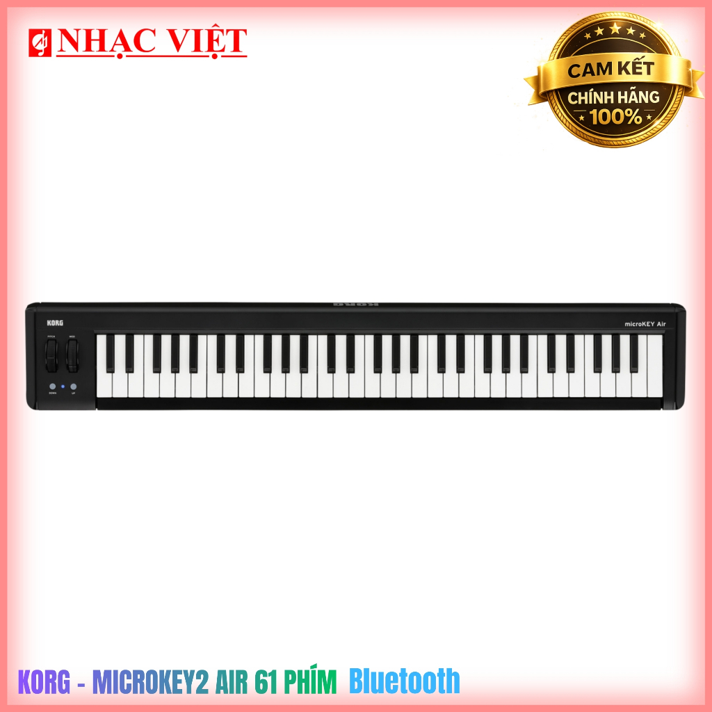 [Chính hãng] Bàn Phím Midi Controller nhà hãng KORG - MicroKey2 Air 61 phím Bluetooth