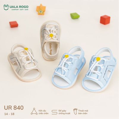 Dép bé trai bé gái tập đi Ualarogo sandal đế cao su chống trượt xăng đan quai dán điều chỉnh D5