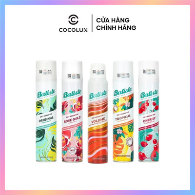 Dầu Gội Khô Batiste Dry Shampoo 200ml
