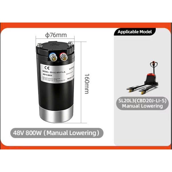 motor thủy lực DC48V 800W dành cho xe nâng điện