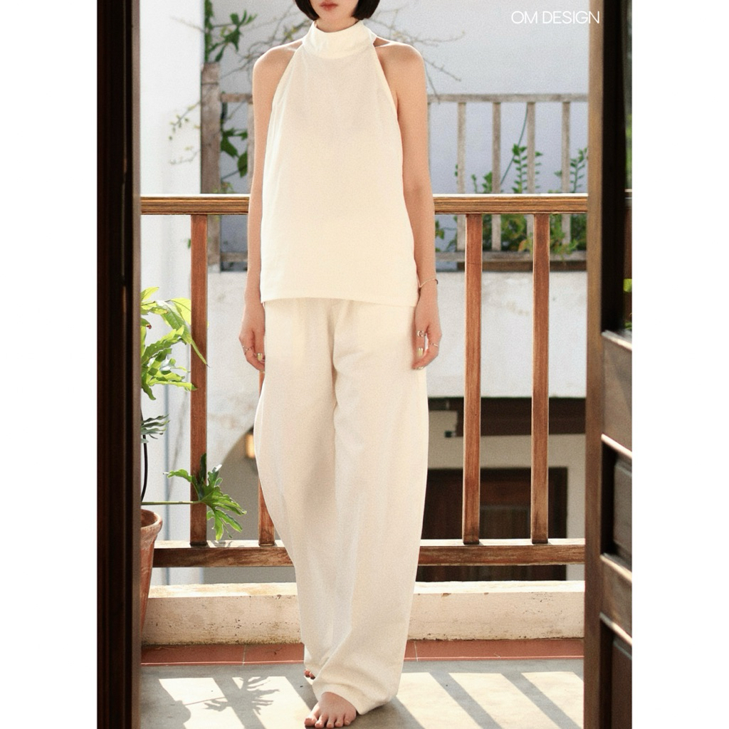 Quần linen dài dáng suông tối giản - Marvin Pants(+% phí sàn) - By OM Design