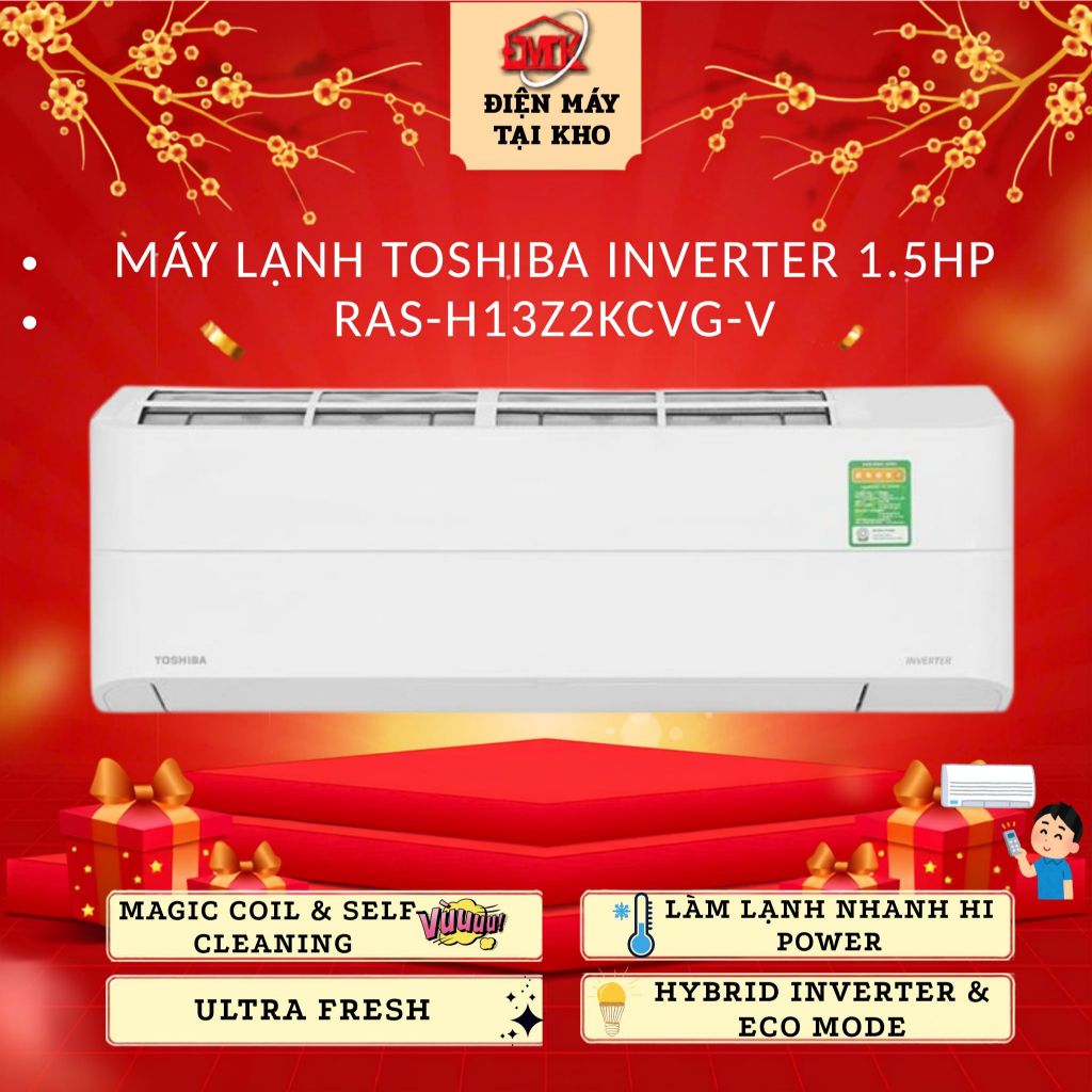 Máy lạnh Toshiba Inverter 1.5HP RAS-H13Z2KCVG-V