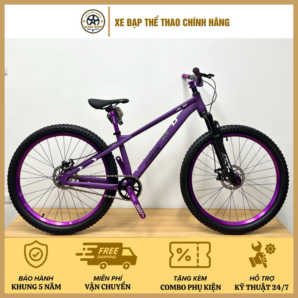 Xe đạp PINK DS200 - Dirt Jump Líp nổ chất chơi
