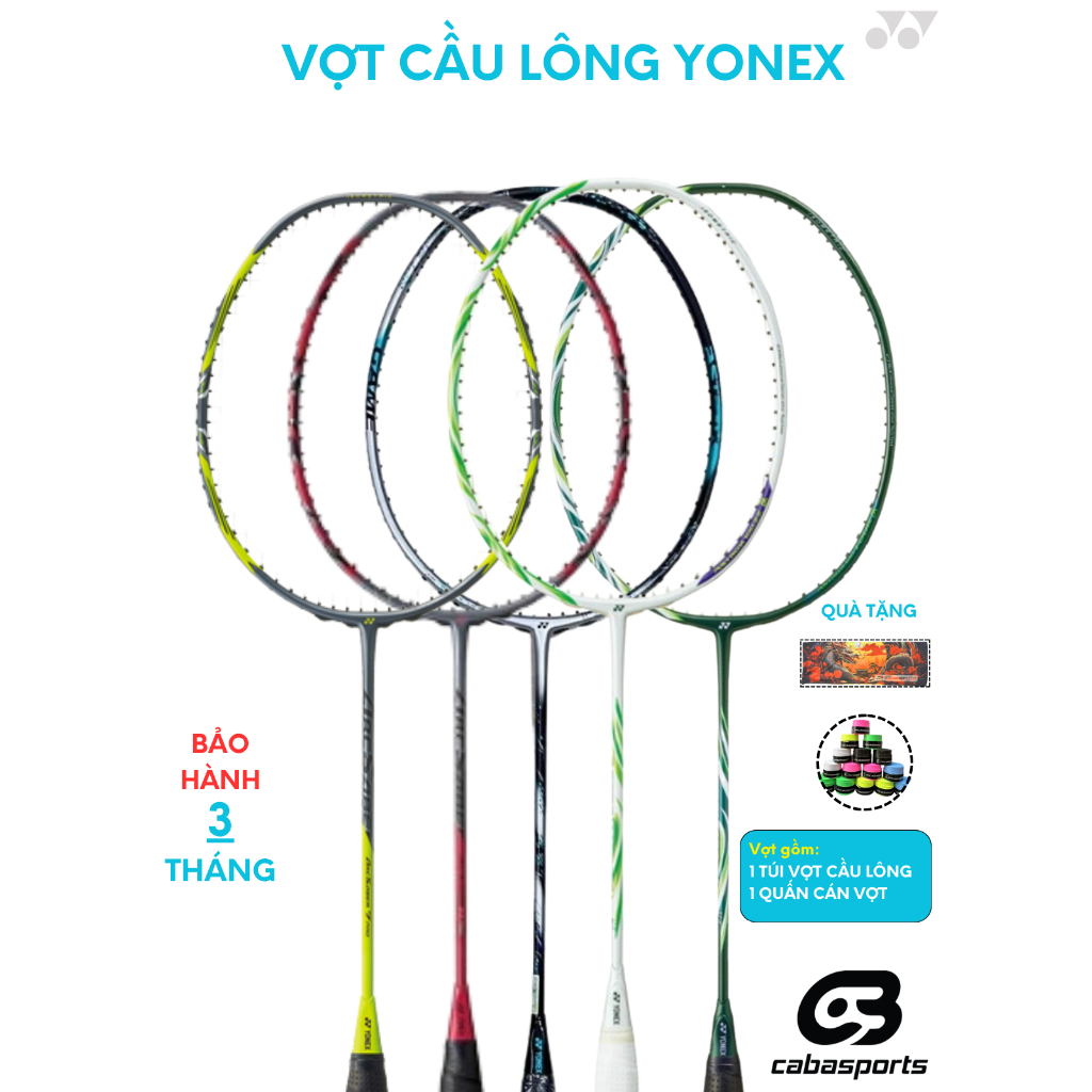 Vợt cầu lông Yonex Arcsaber 11 Pro, Arcsaber 7 Pro, Astrox 88D/S Game, 100Tour VA, 100ZZ, 88DPro, 88