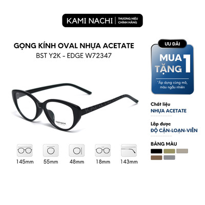 Kính thời trang phong cách Y2K phiên bản Edge chất liệu Acetate mã 72347 KAMI NACHI