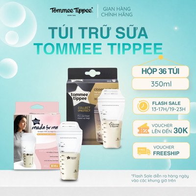 Túi Trữ Sữa Tommee Tippee 350ml (Hộp 36 Túi)