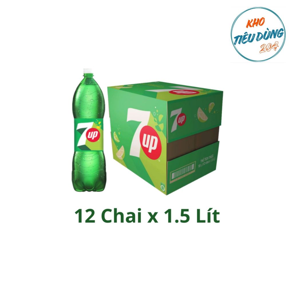 [1 Thùng] 7Up 1.5L (12 Chai)
