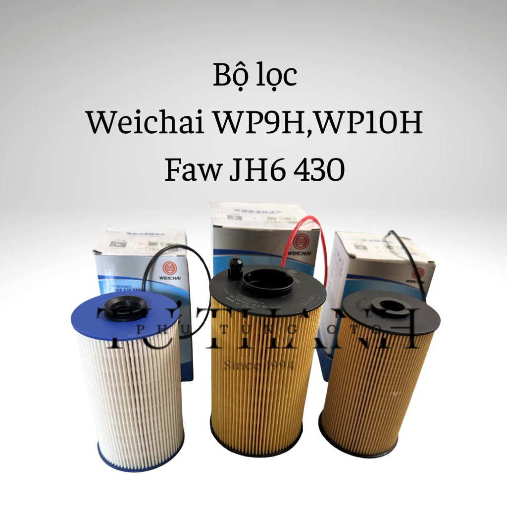 Combo 3 cái lọc Weichai WP9H, WP10H, Faw JH6 430