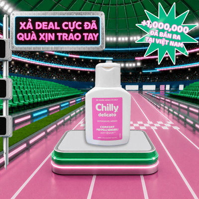 (Quà tặng) Dung dịch vệ sinh Chilly Delicato 50ml