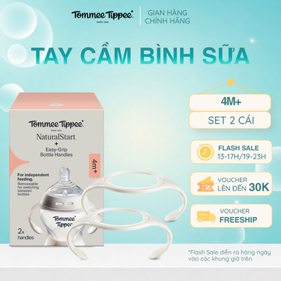 Bộ 2 Tay Cầm Bình Sữa Tommee Tippee Easy-Grip (Dành Cho Bé Từ 4 Tháng)