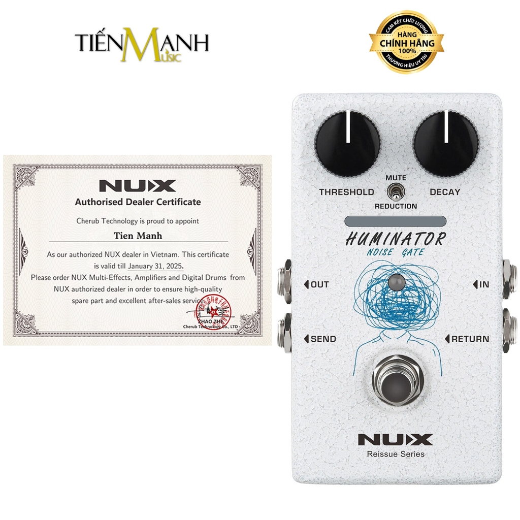 [Chính Hãng] Phơ Cục Nux Huminator Noise Gate NRN1 - Bàn Đạp Fuzz Multi Effects Pedal NRN-1
