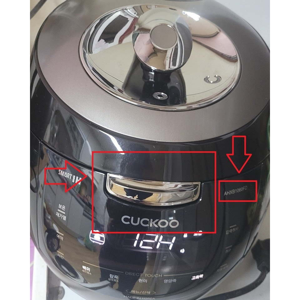 Lẫy khóa, gioăng nắp nồi cơm Cuckoo AHXB1060FB ; AHXB1060FD