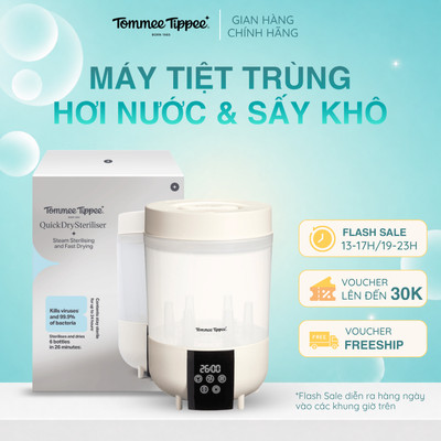 Máy Tiệt Trùng Hơi Nước & Sấy Khô Siêu Tốc  Tommee Tippee – Sạch Sâu Khô Nhanh