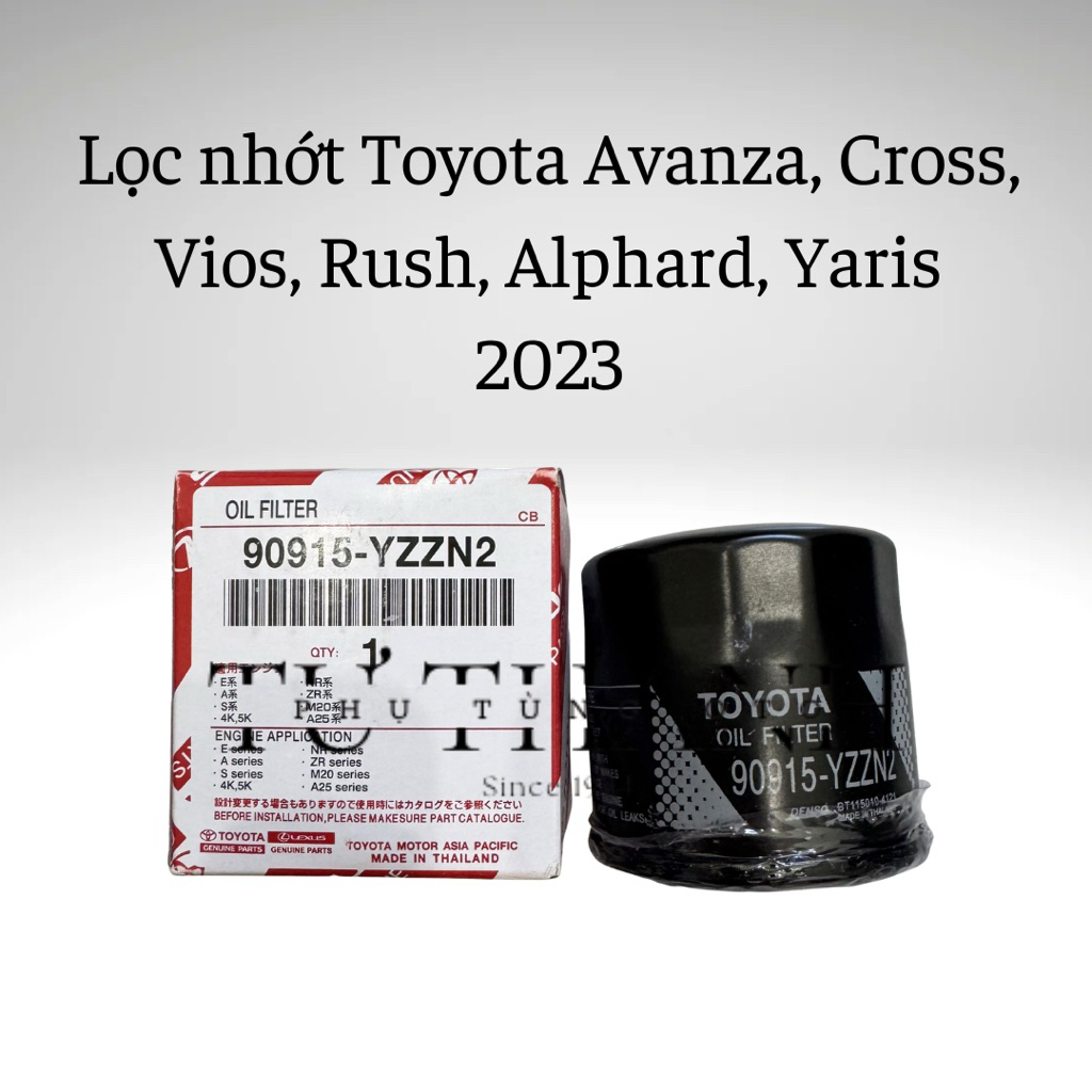Lọc nhớt Toyota Vios, Avanza, Rush, Alphard, Yaris đời 2023+ (Mã 90915-YZZN2)