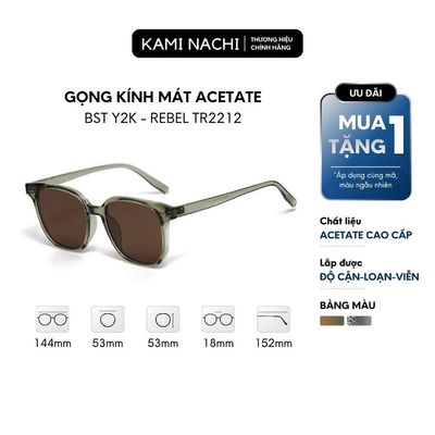 Kính mát phong cách Y2K phiên bản Rebel chất liệu nhựa TR90 mã TR2212 KAMI NACHI