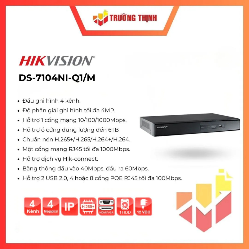 Đầu ghi hình HIKVISION DS-7104NI-Q1/M