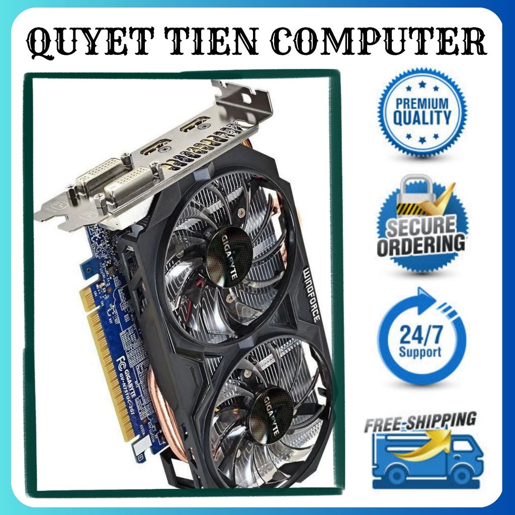 Card Màn Hình GTX 750TI - 2GD5 - Hàng Chính Hãng Cày Game Siêu Mượt.