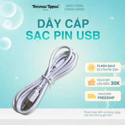 Dây Cáp Sạc Pin USB Dùng Cho Máy Hút Sữa Tommee Tippee Made For Me