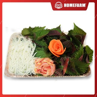 Set rau Sashimi (tía tô, củ cải bào sợi, gừng hồng muối Nhật Bản)