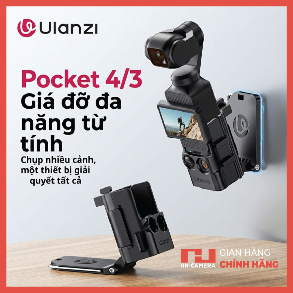 Ngàm từ tính Ulanzi PK-15 cho DJI Pocket 3 Pocket 4 chính hãng