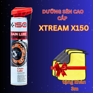 [TẶNG KHĂN 3M] Chai Xịt Dưỡng Sên xe máy cao cấp , dưỡng sên chống văng Xtream X-150 450ml