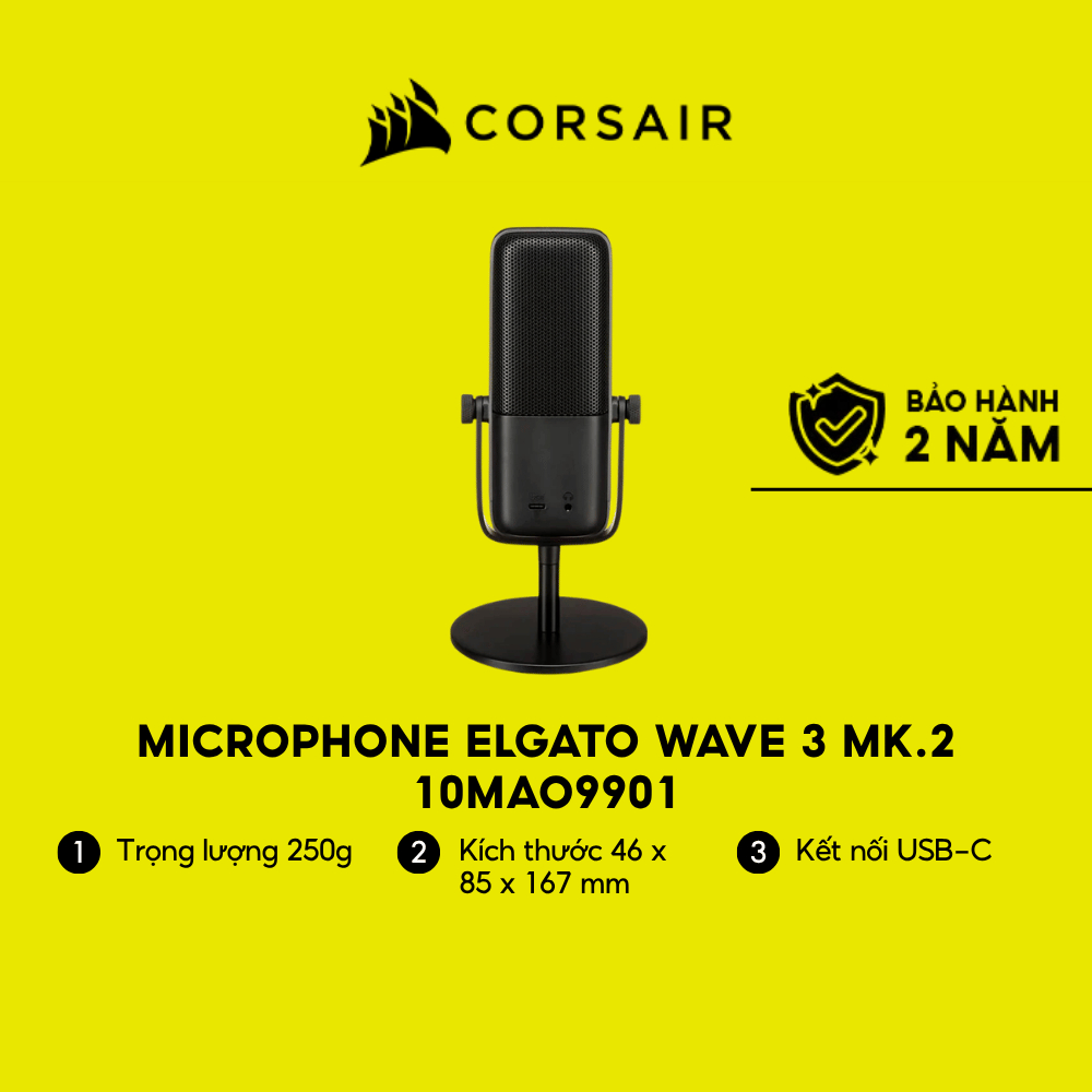 Microphone Elgato Wave 3 MK.2 Black/10MAO9901