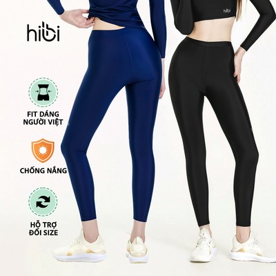 Quần bơi nữ Hibi Sports SS009 - Kiểu Leggings dài trơn