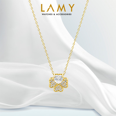 Dây chuyền bạc nữ LAMY Graceful Leaf Pendant 6386GG