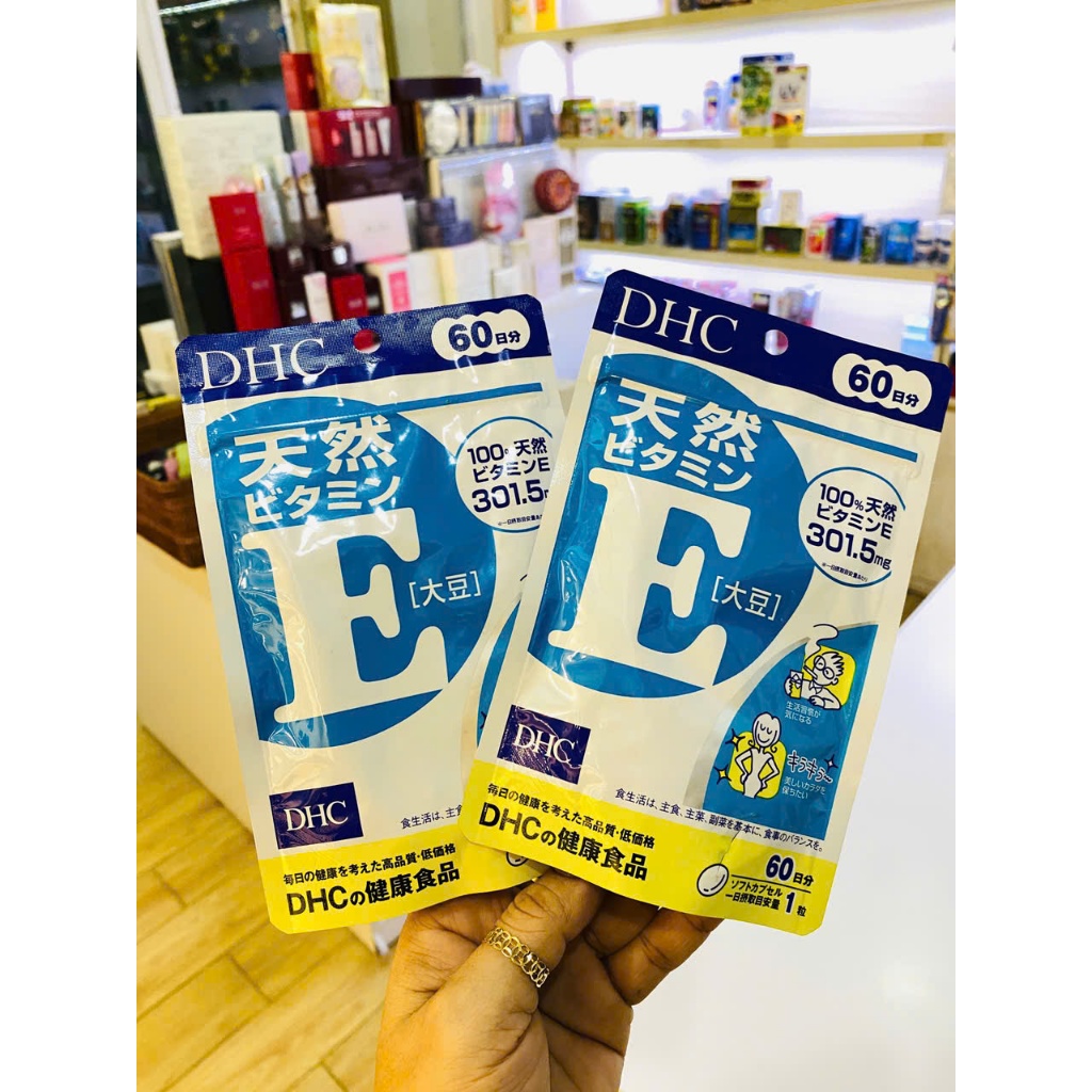 Viên uống DHC Natural Vitamin E (Soybean) gói 60 ngày