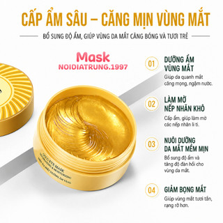 Mặt Nạ Mắt Hộp 60 Miếng Bioaqua Dưỡng Ẩm Giảm Thâm Mắt