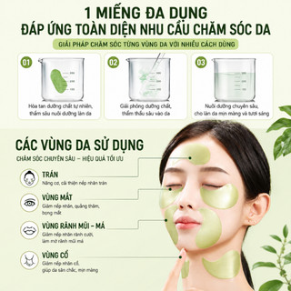 Mặt Nạ Mắt Hộp 60 Miếng Bioaqua Dưỡng Ẩm Giảm Thâm Mắt