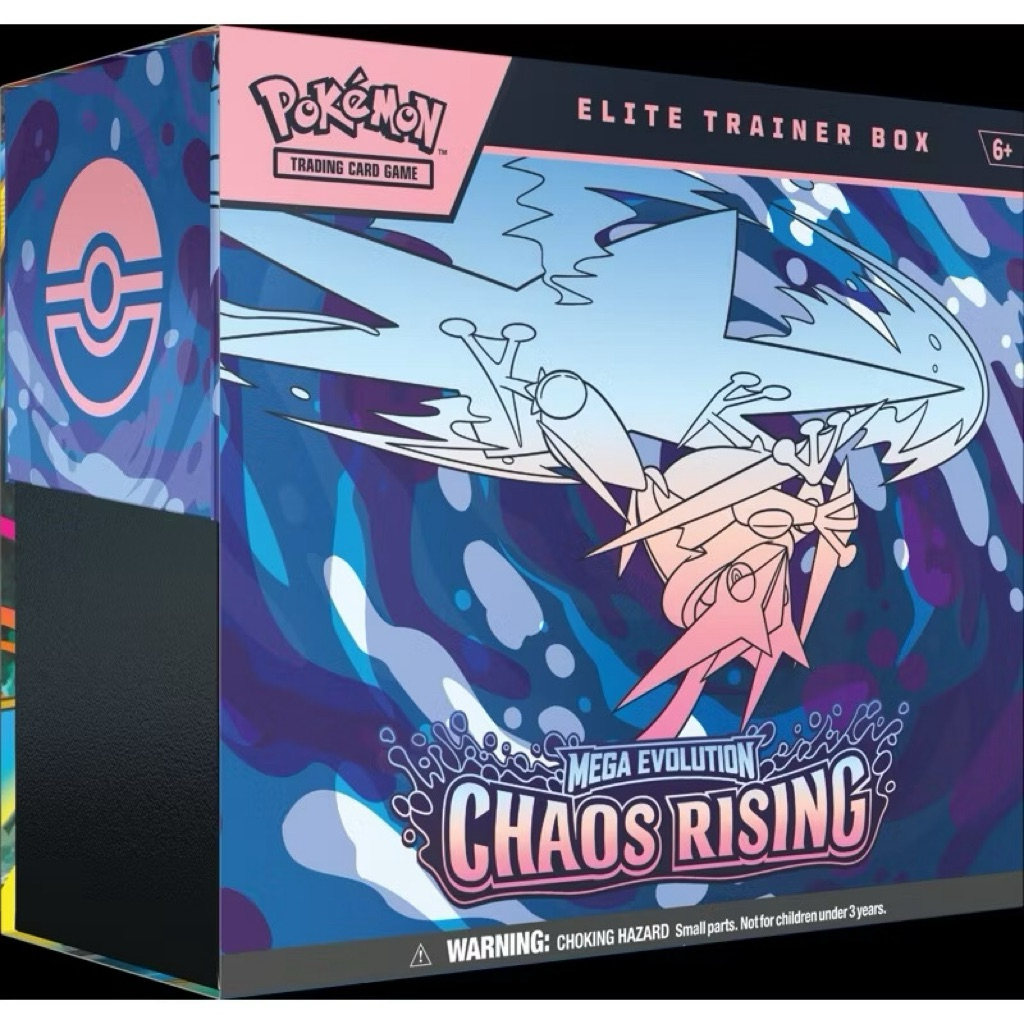 Elite Trainer Box (ETB) TCG Chaos Rising chính hãng tiếng anh-Series Mega Evolution Pokemon TCG